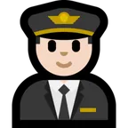 man pilot: light skin tone til Microsoft platform