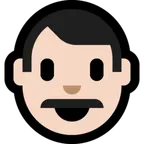 man: light skin tone per la piattaforma Microsoft