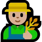 Microsoft dla platformy man farmer: medium-light skin tone