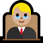 man judge: medium-light skin tone per la piattaforma Microsoft
