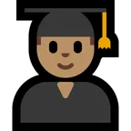 Microsoft platformu için man student: medium skin tone