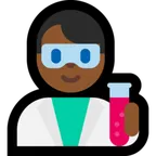 man scientist: medium-dark skin tone pentru platforma Microsoft