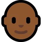 man: medium-dark skin tone, bald alustalla Microsoft