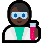 man scientist: dark skin tone pentru platforma Microsoft