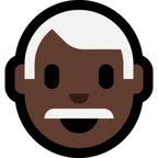 Microsoft platformu için man: dark skin tone, white hair