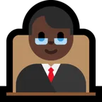 man judge: dark skin tone for Microsoft platform