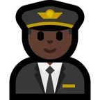 man pilot: dark skin tone pentru platforma Microsoft