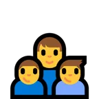 Microsoft 平台中的 family: man, boy, boy