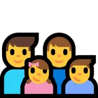 family: man, man, girl, boy para la plataforma Microsoft
