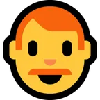 man: red hair untuk platform Microsoft