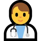 man health worker voor Microsoft platform