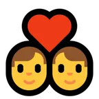 couple with heart: man, man per la piattaforma Microsoft