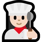 woman cook: light skin tone per la piattaforma Microsoft
