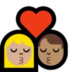 Microsoft dla platformy kiss: woman, man, medium-light skin tone, medium skin tone