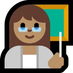 Microsoft platformon a(z) woman teacher: medium skin tone képe