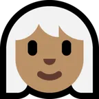 woman: medium skin tone, white hair alustalla Microsoft