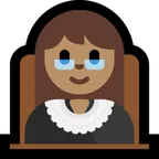 Microsoftプラットフォームのwoman judge: medium skin tone