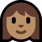 woman: medium skin tone per la piattaforma Microsoft