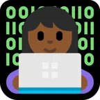 Microsoft dla platformy woman technologist: medium-dark skin tone