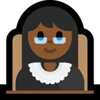 woman judge: medium-dark skin tone für Microsoft Plattform