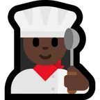 woman cook: dark skin tone til Microsoft platform