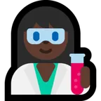 Microsoft platformu için woman scientist: dark skin tone