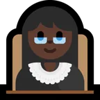 Microsoft dla platformy woman judge: dark skin tone