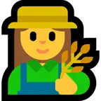 woman farmer per la piattaforma Microsoft