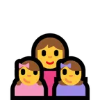 family: woman, girl, girl for Microsoft platform