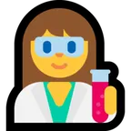 woman scientist para a plataforma Microsoft