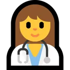 woman health worker untuk platform Microsoft