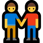 men holding hands for Microsoft-plattformen