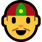 Microsoft platformon a(z) person with skullcap képe