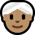 woman wearing turban: medium skin tone สำหรับแพลตฟอร์ม Microsoft