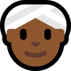 Microsoft platformu için woman wearing turban: medium-dark skin tone