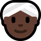 woman wearing turban: dark skin tone لمنصة Microsoft
