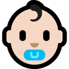 baby: light skin tone für Microsoft Plattform