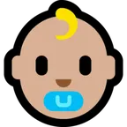 baby: medium-light skin tone per la piattaforma Microsoft