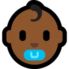 baby: medium-dark skin tone สำหรับแพลตฟอร์ม Microsoft