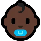 baby: dark skin tone für Microsoft Plattform