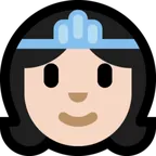 princess: light skin tone untuk platform Microsoft