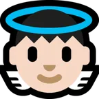 Microsoft platformon a(z) baby angel: light skin tone képe