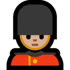 man guard: medium-light skin tone alustalla Microsoft