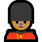 man guard: medium skin tone för Microsoft-plattform