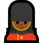 Microsoft platformon a(z) woman guard: medium-dark skin tone képe