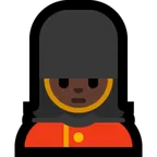 Microsoft platformon a(z) woman guard: dark skin tone képe