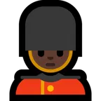 man guard: dark skin tone voor Microsoft platform