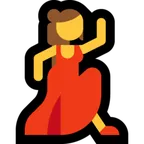 woman dancing voor Microsoft platform