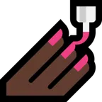 nail polish: dark skin tone pentru platforma Microsoft