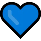 blue heart pour la plateforme Microsoft